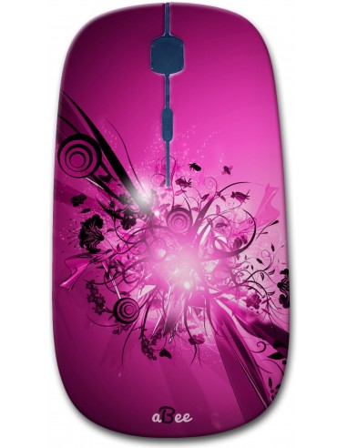 Pink Floral Love - Designer Bluetooth Wireless Mouse