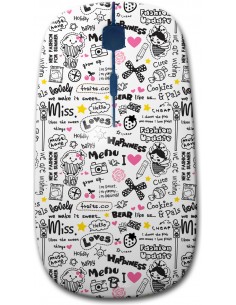 Happiness Doodles - Designer Bluetooth Wireless Mouse