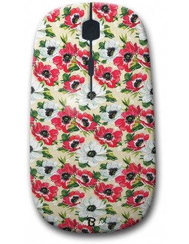 Red Floral Bouqet - Designer Bluetooth Wireless Mouse