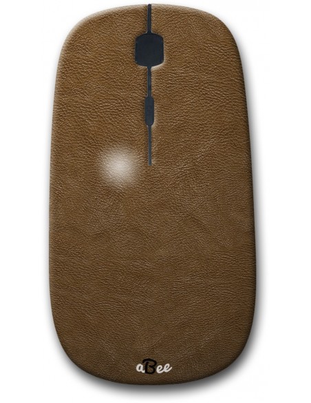 Leather(Camel Color) - Designer Bluetooth Wireless Mouse