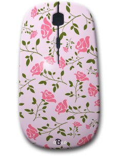 Rose Loves Pink - Designer Bluetooth Wireless Mouse