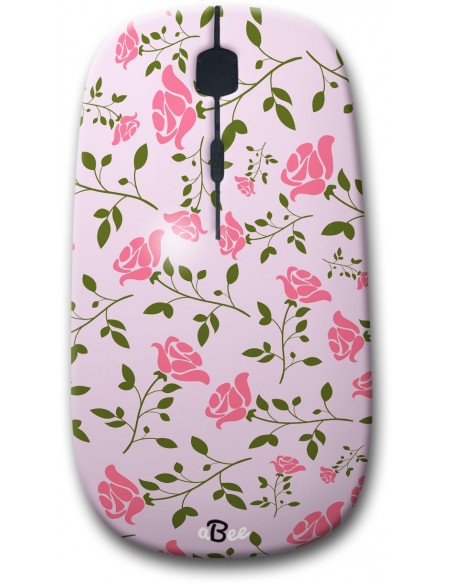 Rose Loves Pink - Designer Bluetooth Wireless Mouse