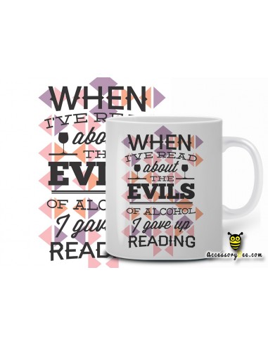 Gave up reading designer coffee mug