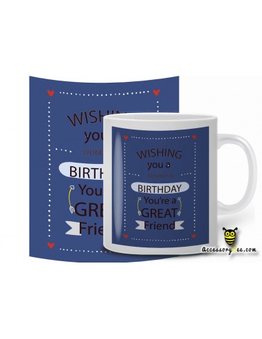Happy Birthday dear friend designer coffee mug
