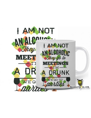 I am not Alcoholic designer coffee mug