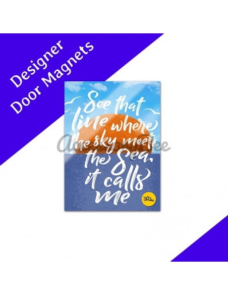 Sea is Calling - Designer Refrigerator Door Magnet - Product Image